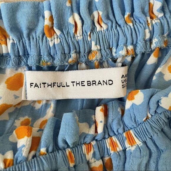 FAITHFULL THE BRAND Blue Daisy Midi Dress - Picture 6 of 7